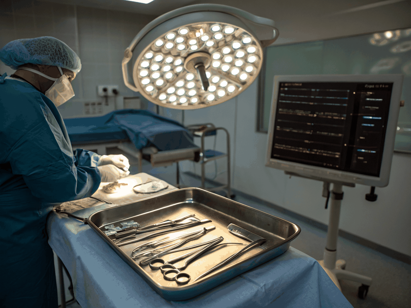 Sterile surgical instruments for wound debridement